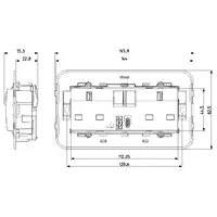 vista de las dimensiones arte. 20224.AC
