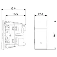 vue des dimensions art. 30000.FXC
