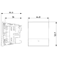 vista de las dimensiones arte. 30008.FX2C