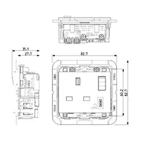 vista de las dimensiones arte. 30223.CC