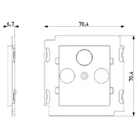vista de las dimensiones arte. 30319.G