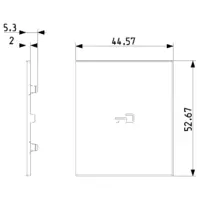 vue des dimensions art. 31000A.2PC