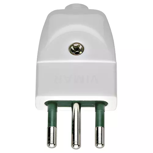 Vimar - 00201.B - 2P+E 10A S11 axial plug white