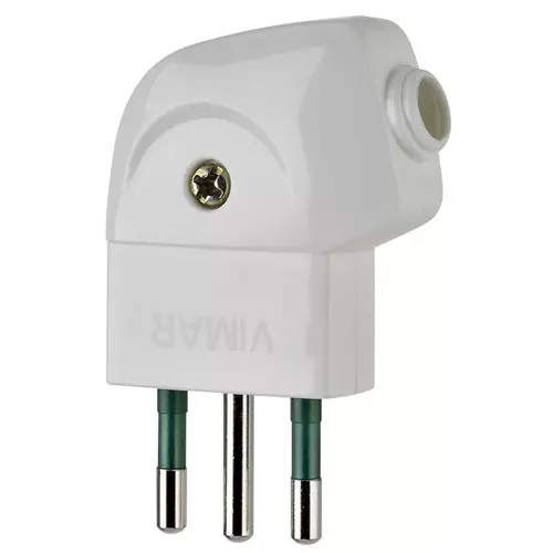 Vimar - 00211.B - 2P+E 10A S11 90°-plug white