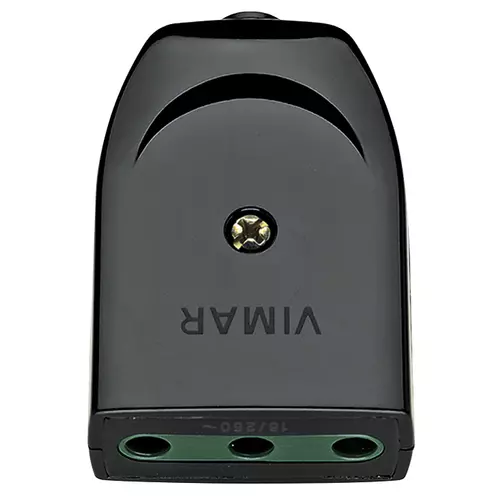 Vimar - 00222 - 2P+E 16A P17 axial outlet black