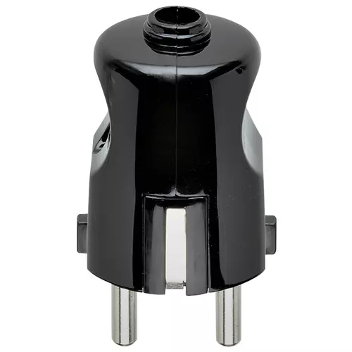 Vimar - 00230 - Stecker 2P+E 16A deutsch axial schwarz