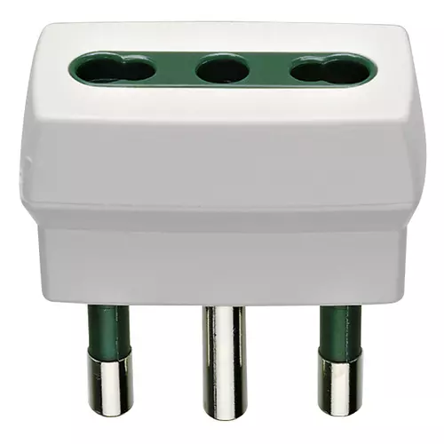 Vimar - 00300.B - S17 adaptor +P17/11 outlet white