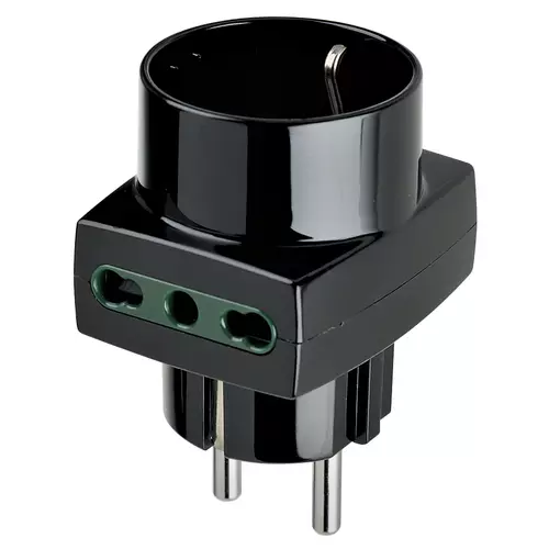 Vimar - 00325 - Vielfachadapter S31+2P17/11+P30 schwarz