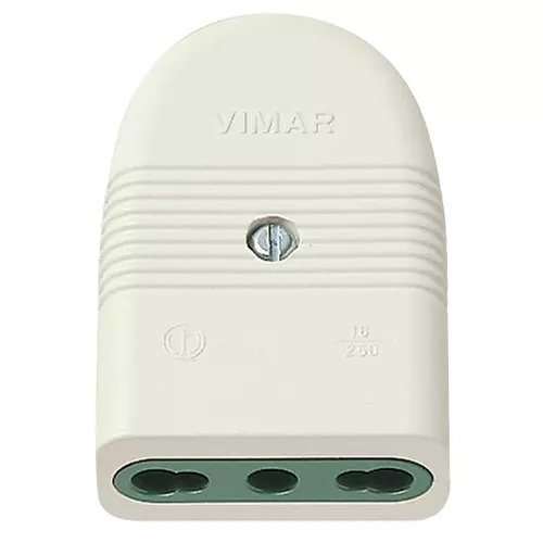 Vimar - 01029.B - 2P+E 16A P17/11 axial outlet white