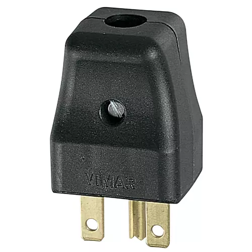 Vimar - 01105 - Stecker 2P+E 15A USA schwarz