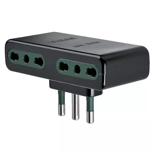 Vimar - 01165 - Adaptador múlt. S17+4P17/11 negro