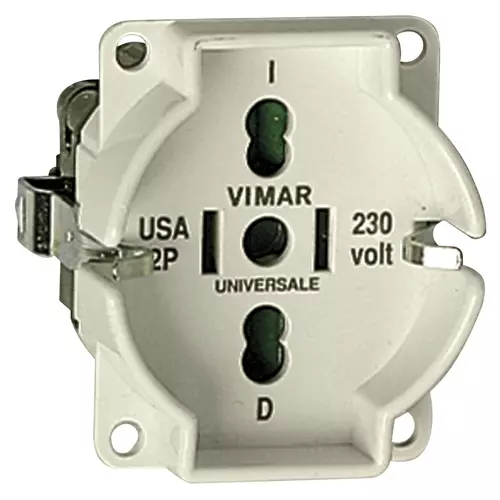 Vimar - 01299 - Element prise universel ivoire