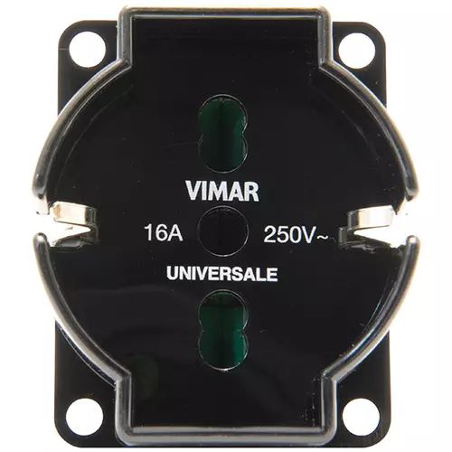 Vimar - 01299.1.N - Universal outlet insert black