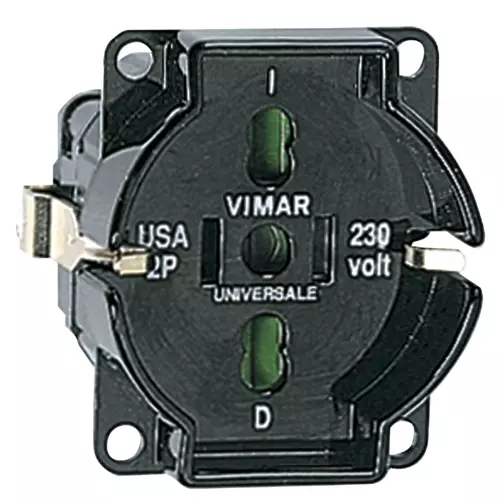 Vimar - 01299.N - Universal outlet insert black
