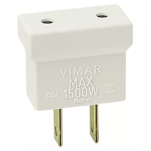 Vimar - 01351.B - 2P USA adaptor - P10 outlet white