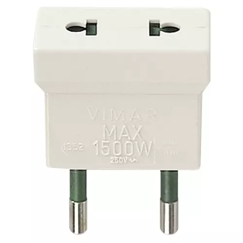 Vimar - 01352.B - S10 adaptor - USA+EU outlet white