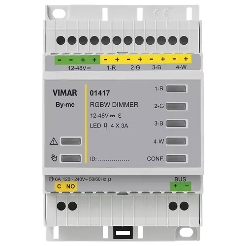 Vimar - 01417 - Heinmautom.-Aktor+Dimmer RGBW 4OUT