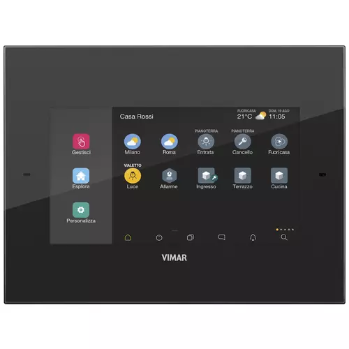 Vimar - 01422 - Touch screen domotico IP 7in PoE nero