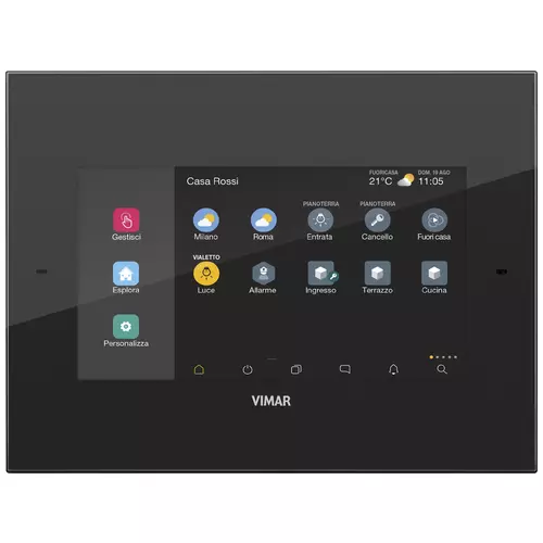 Vimar - 01422 - Pantalla táctil IP 7in PoE negro