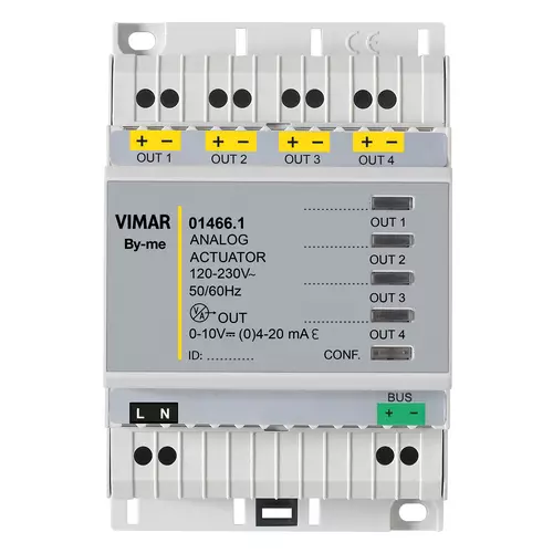 Vimar - 01466.1 - Heimautomation-Aktor 4-analog-Ausgang
