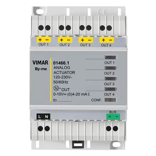 Vimar - 01466.1 - Actuador domótico 4salidas analógicas