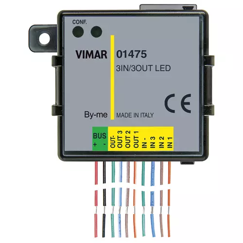 Vimar - 01475 - Modulo domotico 3in 3out LED