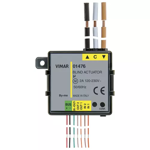 Vimar - 01476 - Module domotique 2IN 3OUT (1store+2LED)