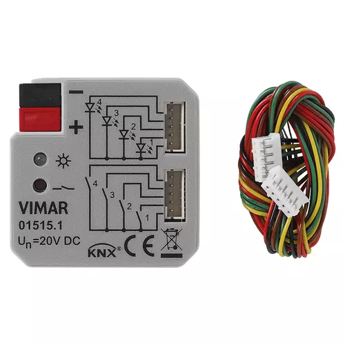 Vimar - 01515.1 - Interfaccia 4 ingressi/out per led KNX