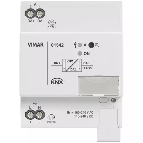 Vimar - 01542 - Gateway DALI 1 canale KNX
