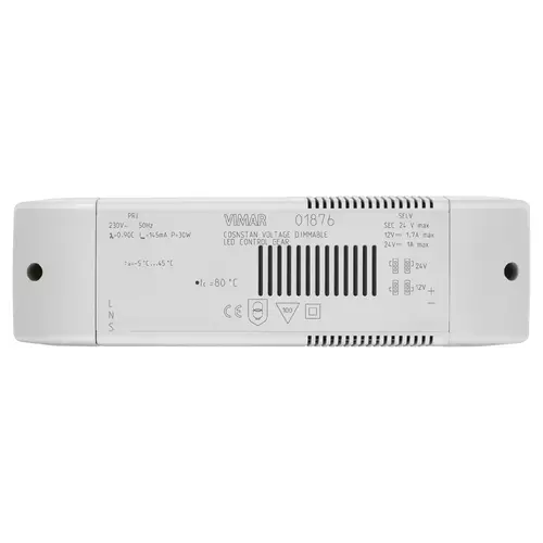Vimar - 01876 - Alimentateur 230V 50Hz LED RGB 12/24Vdc