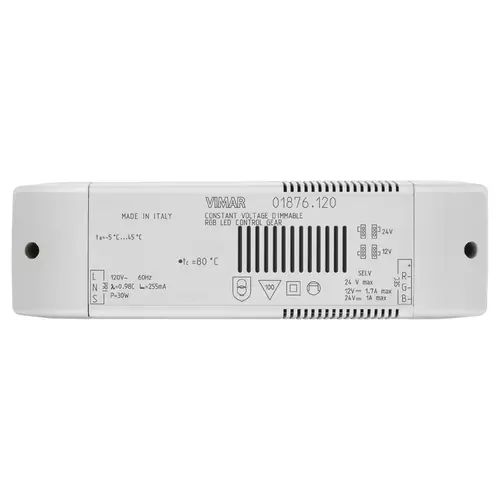 Vimar - 01876.120 - Alimentador 120V 60Hz LED RGB 12/24Vdc