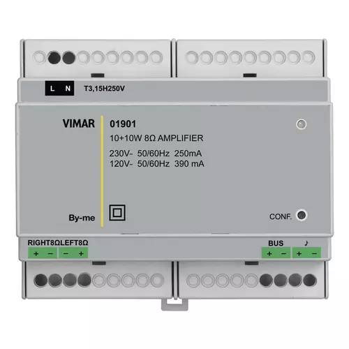 Vimar - 01901 - Amplificador estéreo 2sal.8ohm 10-10W