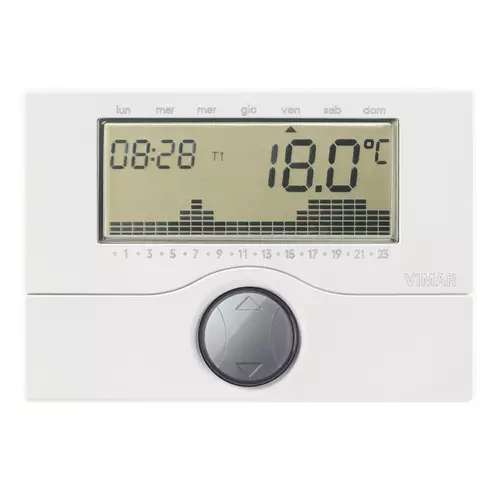 Vimar - 01910 - AP-Akku-Zeit-Thermostat weiß