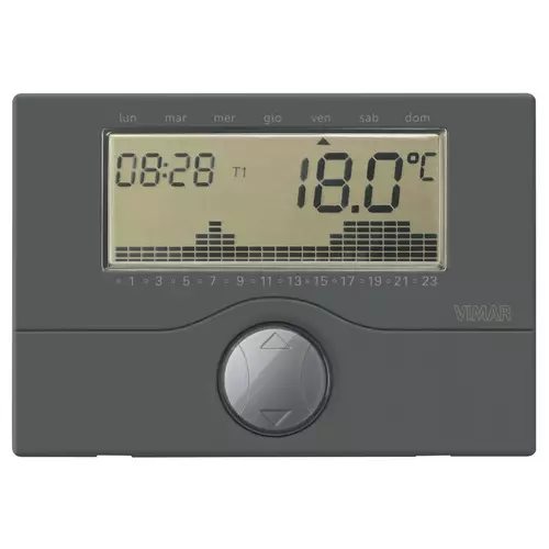 Vimar - 01910.14 - AP-Akku-Zeit-Thermostat Anthr.