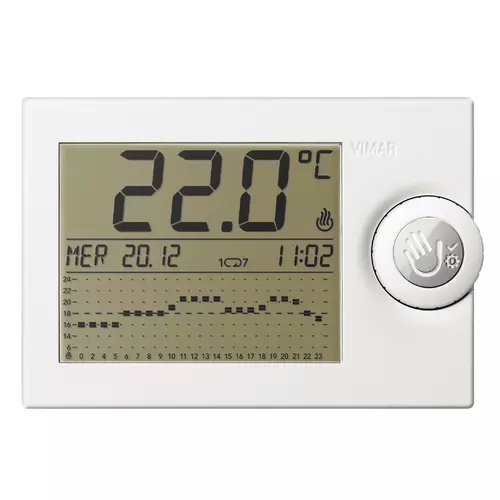 Vimar - 01911 - Kippschalter-Zeit-Thermostat weiß