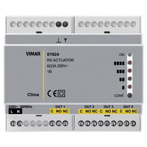 Vimar - 01924 - Εκκινητής/δέκτης RF 4 καναλιών