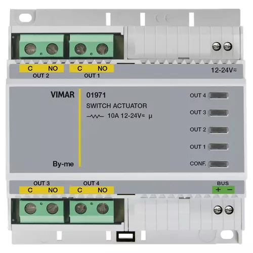 Vimar - 01971 - Aktor m/4 Relaisausgänge 24V