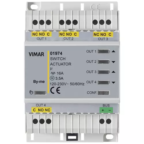 Vimar - 01974 - Multifunct.autom.actuator 4OUT MARINE