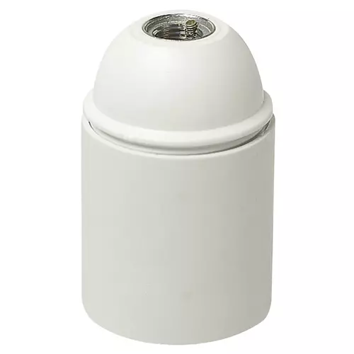 Vimar - 02101.B - E27 M10x1 lamphld smooth skirt white