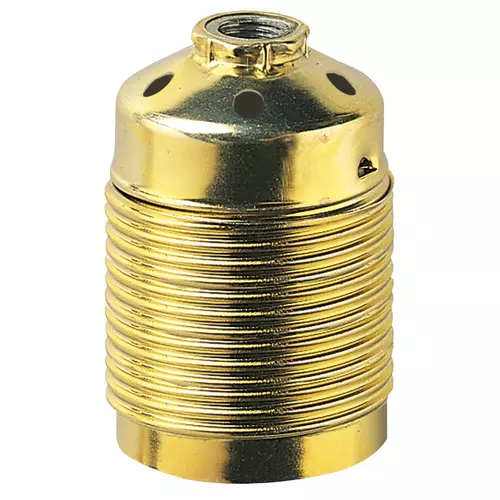 Vimar - 02143 - E27M10x1brass lamphld thread.dome/skirt