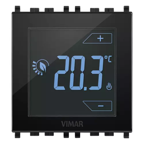 Vimar - 02950 - Θερμοστάτης αφής 2Μ 120-230V μαύρος