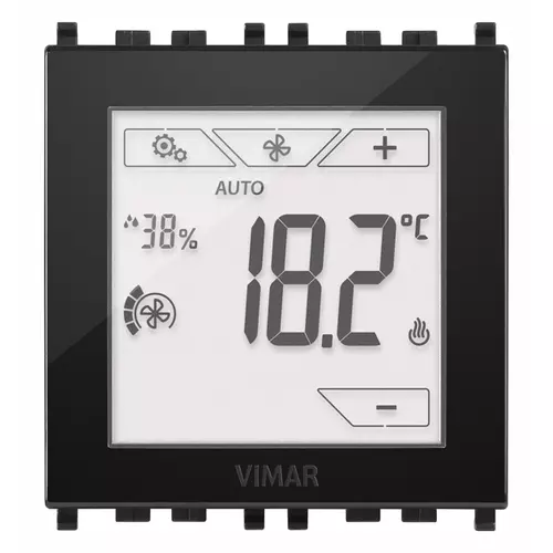 Vimar - 02951 - Heimaut.-Touch-Thermostat 2M schwarz