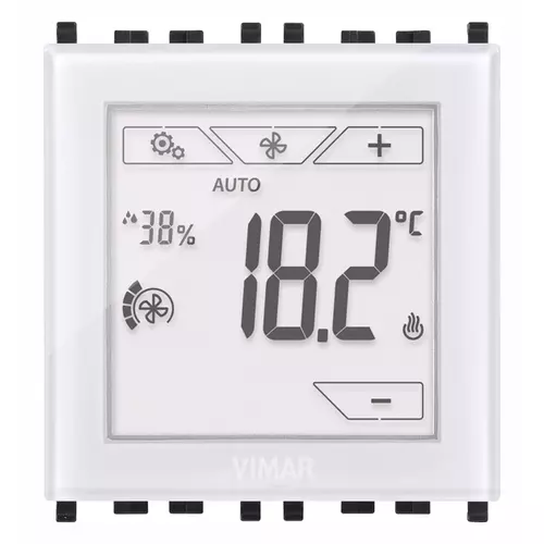 Vimar - 02951.B - Thermostat tactile domotique 2M blanc