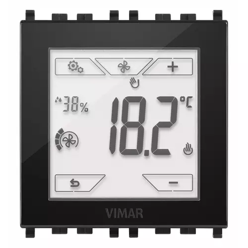 Vimar - 02952 - Termostato táctil KNX 2M negro