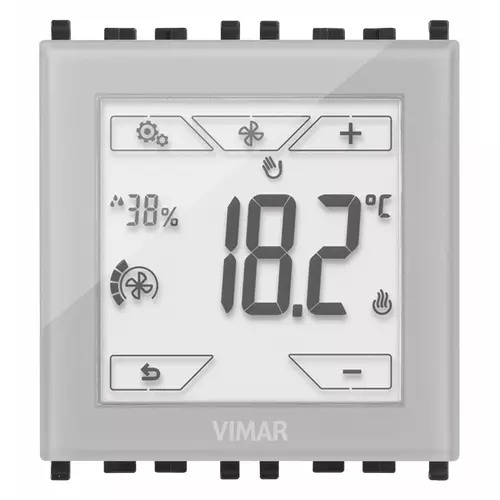 Vimar - 02952.BN - Touch-Thermostat KNX 2M neutral