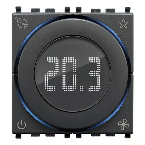 Vimar - 02971 - Home autom.dial thermostat 2M grey