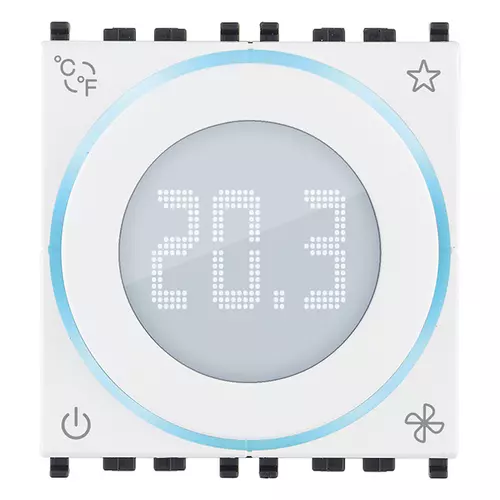 Vimar - 02971.B - Home autom.dial thermostat 2M white