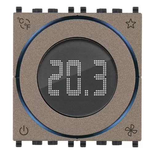 Vimar - 02971.M - Thermostat roulette domotique 2M Metal