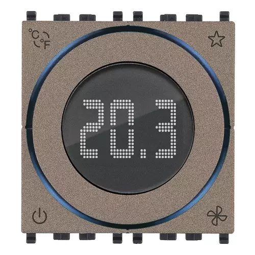 Vimar - 02971.M - Home autom.dial thermostat 2M Metal