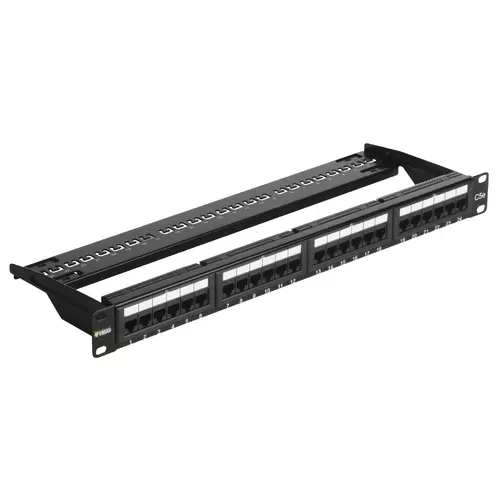 Vimar - 03024.4 - Patch panel - 24 RJ45 Cat5e UTP 1u